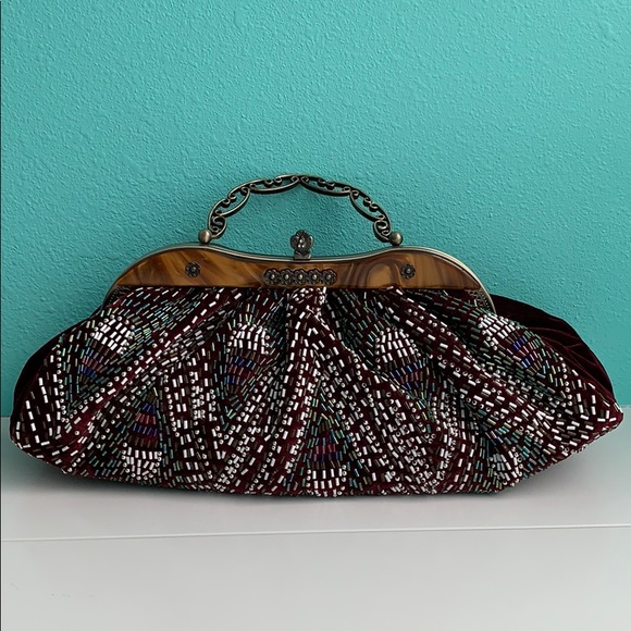 Beaded Velvet Bag - Picture 2 of 7